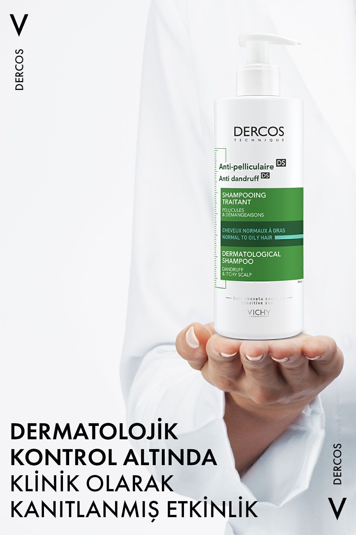 Vichy Dercos Anti Dandruff Kepek Karşıtı Şampuan 390 ml - Normal Ve Yağlı Saçlar