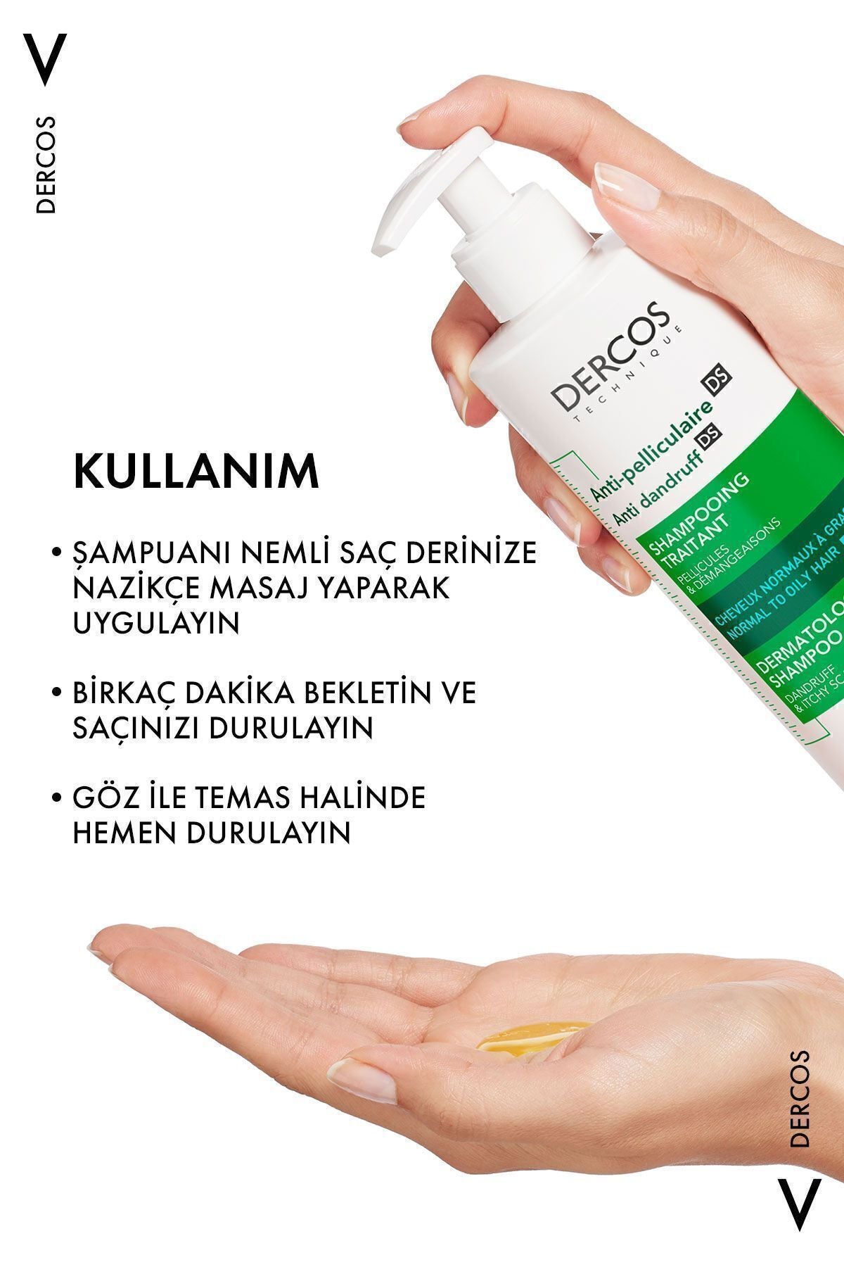 Vichy Dercos Anti Dandruff Kepek Karşıtı Şampuan 390 ml - Normal Ve Yağlı Saçlar