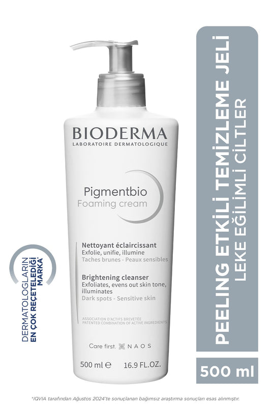 Bioderma Pigmentbio Foaming Cream Leke Karşıtı Aydınlatıcı Peeling Etkili Yıkama Jeli Yüz ve Vücut 500 ml