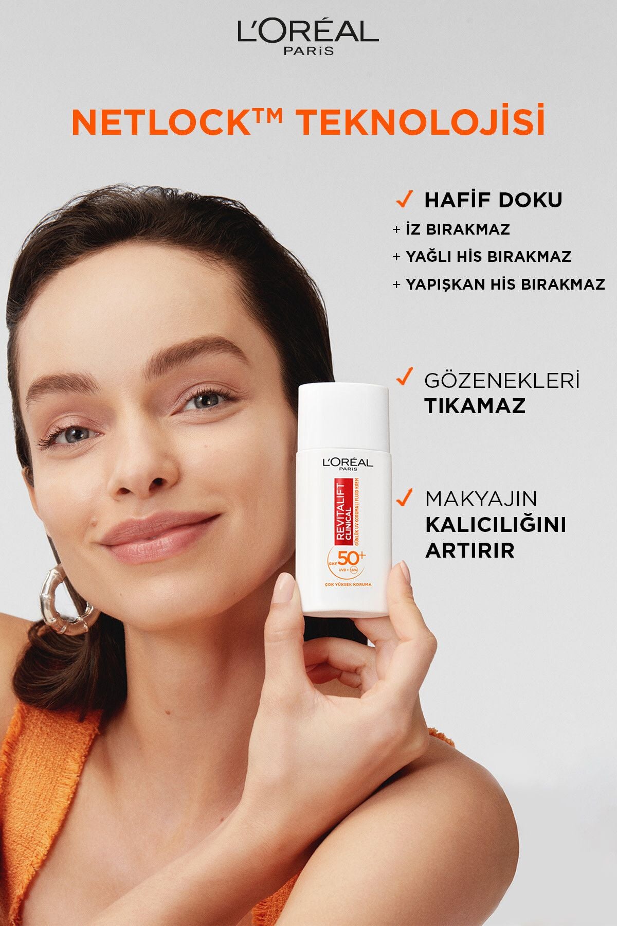 L'oréal Paris Revitalift Clinical Spf 50 Günlük Yüksek Uv Korumalı Yüz Güneş Kremi 50ml